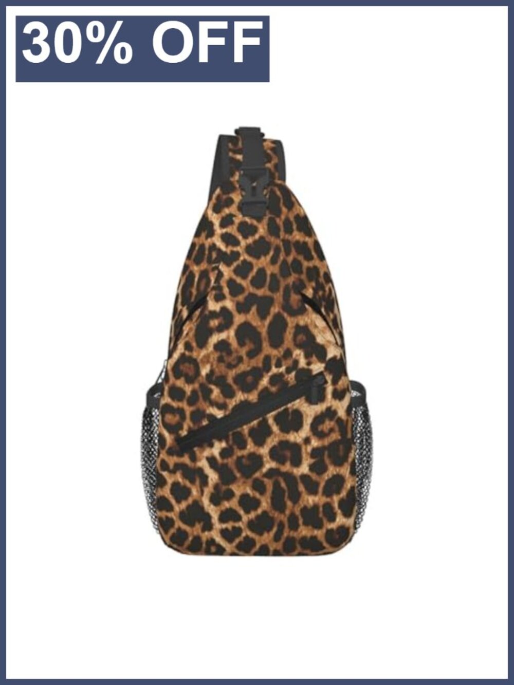 GEMEICHI Leopard Print Crossbody Sling Bag Polyester Casual Daypack